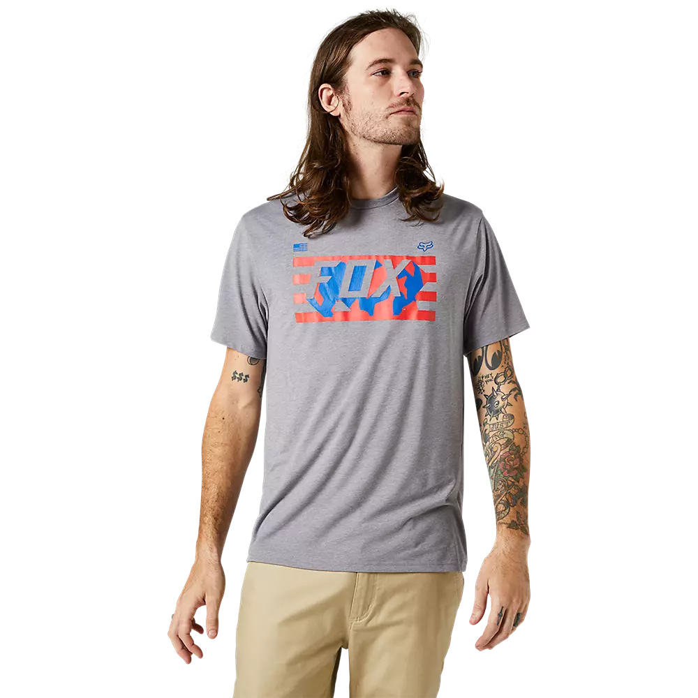 FOXRACING Tee-Shirt Rwt Flag Tech 3 FOXRACING Tee-Shirt Rwt Flag Tech