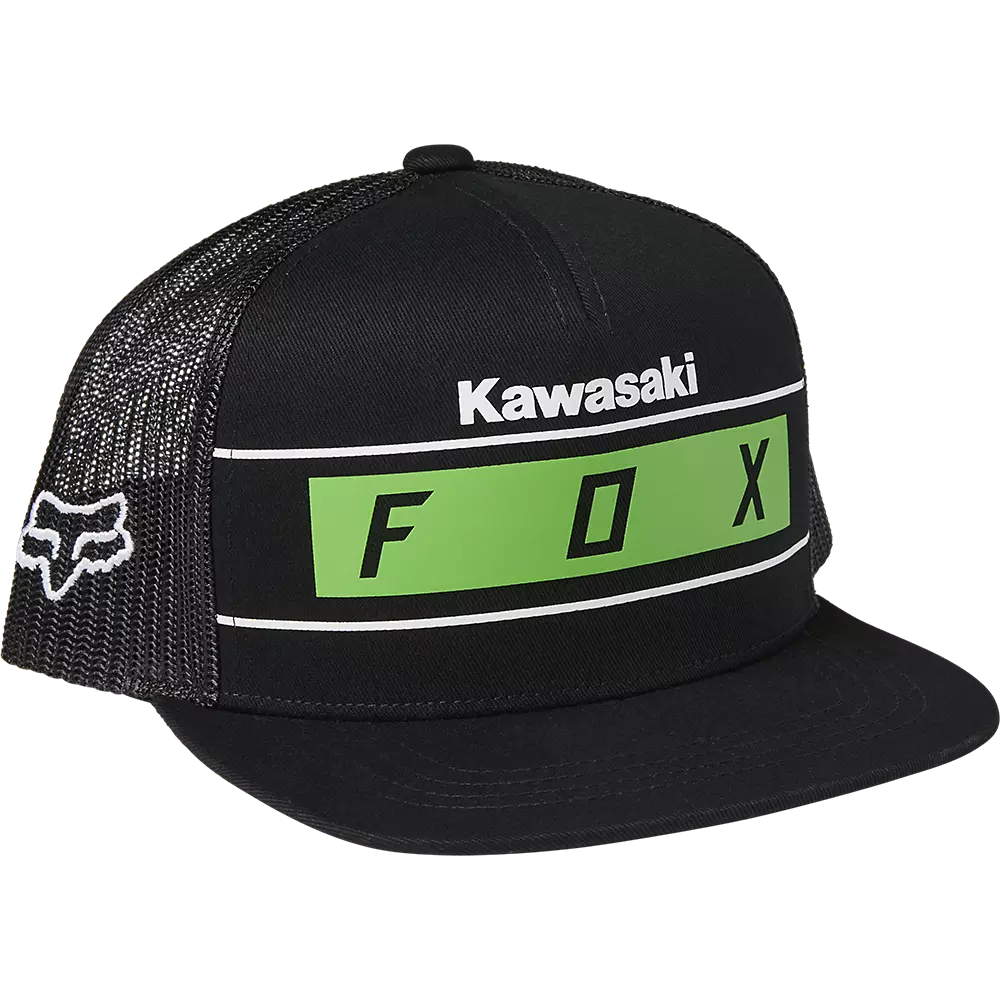 FOXRACING Casquette Ajustable Pour Enfant Kawasaki Stripes 3 FOXRACING Casquette Ajustable Pour Enfant Kawasaki Stripes