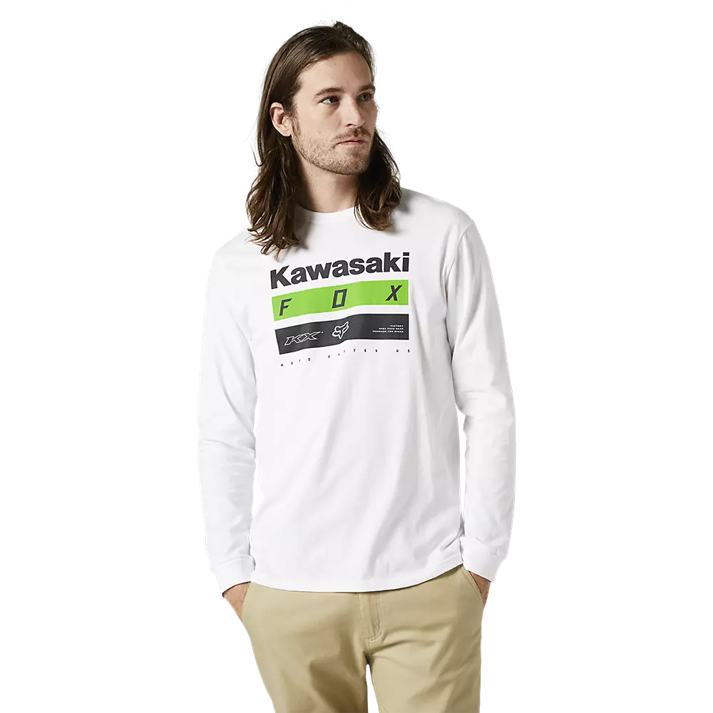 FOXRACING T-Shirt À Manches Longues Premium Kawasaki Stripes 3 FOXRACING T-Shirt À Manches Longues Premium Kawasaki Stripes
