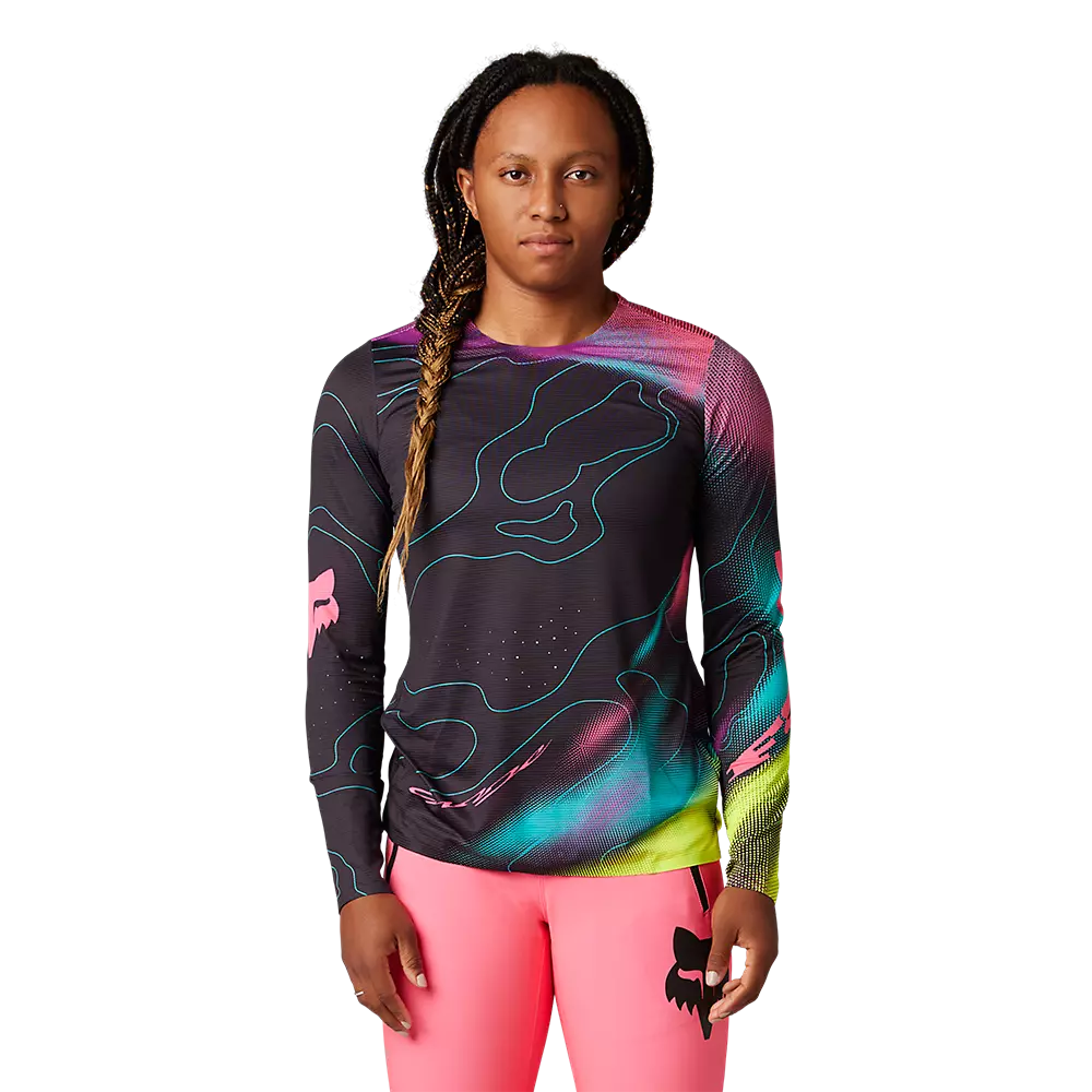 FOXRACING Maillot À Manches Longues Flexair Lunar — Femme 4 FOXRACING Maillot À Manches Longues Flexair Lunar — Femme – Image 2